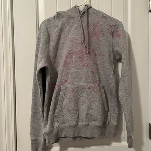 Grey and Pink Hoodie